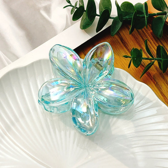 Women's Simple Style Plumeria Clip Hair Accessory With Electroplating Processing