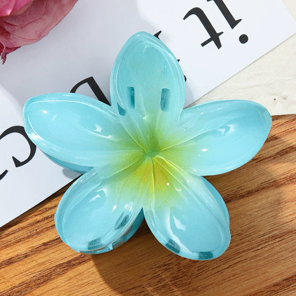 Women's Simple Style Plumeria Clip Hair Accessory With Electroplating Processing