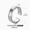 Women's Simple Style Stainless Steel Bamboo Ring With Plant Flowers Pattern And Electroplating Treatment
