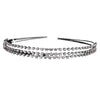 Women's Simple Three Layer Rhinestone Headband Metal Diamond Style Hair Accessory For Daily Wear And Party