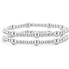 Women’s Simple Trendy Geometric U Shape Bracelet And Jewelry Set In Electroplated Copper With Silver And Gold Bead Retro Style