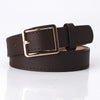 Women's Simple Versatile Pu Leather Belt With Alloy Pin Buckle Electroplated Finish Fashion Decorative Belt
