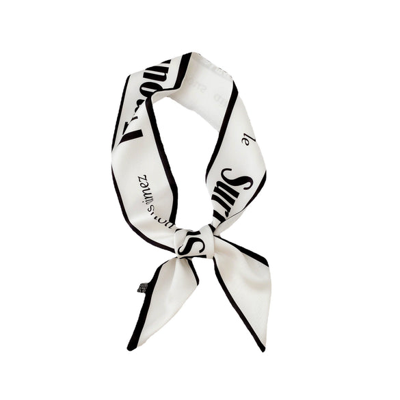 Women's Simulated Silk Long Narrow Decorative Scarf Thin Summer Ribbon Hair Tie And Bag Scarf