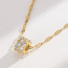 Women's Small Man Waist Titanium Steel Collarbone Chain With Electroplating Trendy Cold Style Niche Light Luxury Allmatch