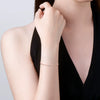 Women's Small Ufo Shaped Moissanite Silver 925 Electroplated Geometric Bracelet