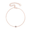 Women's Small Ufo Shaped Moissanite Silver 925 Electroplated Geometric Bracelet