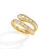 Women's Snake Shape Stainless Steel Ring With Vacuum Gold Plating Geometric Animal Style Hypoallergenic Fashion Jewelry