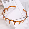 Women's Solid Color Lace Tooth Hairband Simple All Match Headband For Face Washing And Everyday Hair Styling