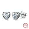 Women's Sparkling Zircon 925 Sterling Silver Earrings With Animal Zodiac Geometric Design Electroplated