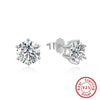 Women's Sparkling Zircon 925 Sterling Silver Earrings With Animal Zodiac Geometric Design Electroplated
