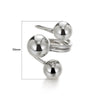 Women's Spherical Stainless Steel Ring With Electroplating Treatment