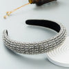 Women's Sponge Headband With Diamond Geometric Style