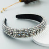 Women's Sponge Headband With Diamond Geometric Style