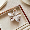 Women's Spray Painted Ps Material Flower Hairclip With Marble Pattern