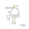 Women's Spring Small Fresh Crystal Beaded Artificial Crystal Bow Necklace