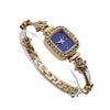 Women's Square Alloy And Stainless Steel Bracelet Quartz Watch Light Luxury Casual Style