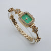 Women's Square Alloy And Stainless Steel Bracelet Quartz Watch Light Luxury Casual Style