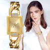 Women's Square Alloy And Stainless Steel Quartz Watch With Casual Style