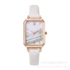 Women's Square Alloy Case Imitation Leather Strap Quartz Watch