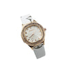 Women's Square Alloy Pu Leather Quartz Watch With Spiral Crown And Pin Buckle