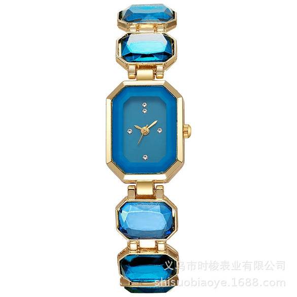Women's Square Alloy Quartz Watch Light Luxury Niche Elegant Fashion Style