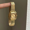 Women's Square Fashion Retro Style Alloy Case Steel Band Watch