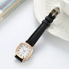 Women's Square Metal And Pu Belt Quartz Watch Retro And Leisure Style