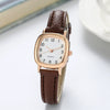 Women's Square Metal And Pu Belt Quartz Watch Retro And Leisure Style