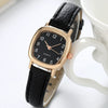 Women's Square Metal And Pu Belt Quartz Watch Retro And Leisure Style