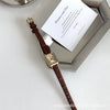 Women's Square Quartz Watch Alloy Case Ordinary Glass Mirror French Retro Middle Ancient Style