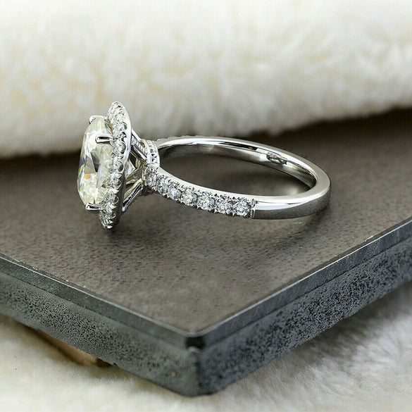 Women's Square Rectangular Geometric Copper Zircon Simulation Ring