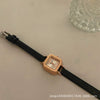 Women's Square Retro Leisure Watch Alloy Case Ordinary Glass Mirror