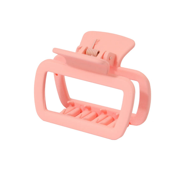 Women's Square Shark Hair Clip Fashion Geometric Style Baking Paint