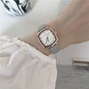 Women's Square Small Watch Alloy Case Imitation Leather Strap Leisure Style