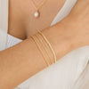 Women's Stackable U Shape Bracelet Adjustable Stainless Steel Gold Tone Geometric Electroplated Fashion Jewelry