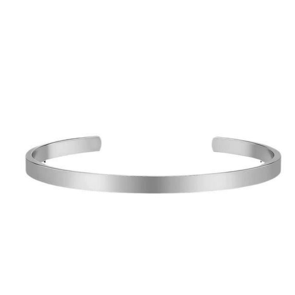 Women's Stackable U Shape Bracelet Adjustable Stainless Steel Gold Tone Geometric Electroplated Fashion Jewelry