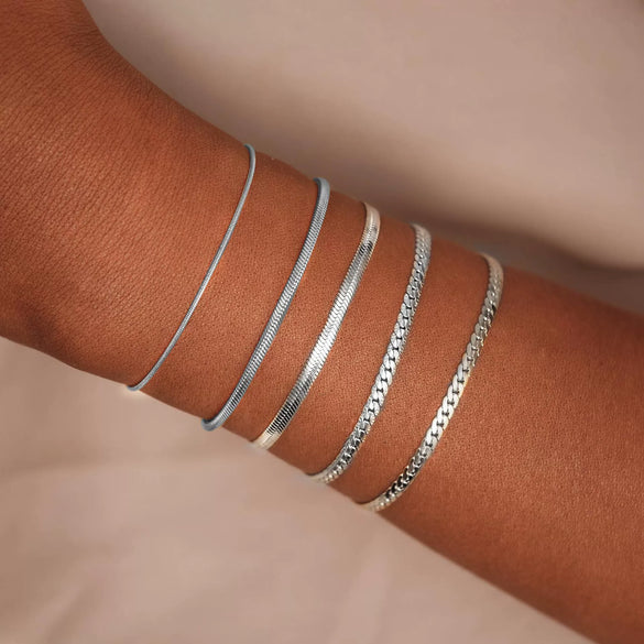 Women's Stackable U Shape Bracelet Adjustable Stainless Steel Gold Tone Geometric Electroplated Fashion Jewelry