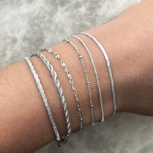 Women's Stackable U Shape Bracelet Adjustable Stainless Steel Gold Tone Geometric Electroplated Fashion Jewelry