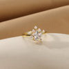 Women's Stacking Ring With Imitation Pearl Copper Animal Zodiac Diamond Studded