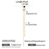 Women's Stainless Steel Adjustable Pullthrough Long Necklace With Geometric Pendant And Pvd Gold Plating