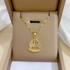 Women's Stainless Steel And Copper Necklace With Geometric Pattern And Electroplating Treatment