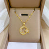 Women's Stainless Steel And Copper Necklace With Geometric Pattern And Electroplating Treatment