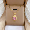 Women's Stainless Steel And Copper Necklace With Geometric Pattern And Electroplating Treatment