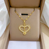Women's Stainless Steel And Copper Necklace With Geometric Pattern And Electroplating Treatment