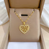 Women's Stainless Steel And Copper Necklace With Geometric Pattern And Electroplating Treatment