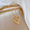 Women's Stainless Steel And Copper Necklace With Geometric Pattern And Electroplating Treatment