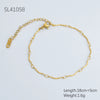 Women's Stainless Steel And 18K Electroplated Wave Pattern Jewelry Bracelet
