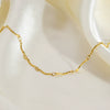 Women's Stainless Steel And 18K Electroplated Wave Pattern Jewelry Bracelet