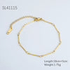 Women's Stainless Steel And 18K Electroplated Wave Pattern Jewelry Bracelet