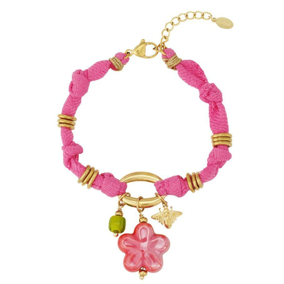 Women's Stainless Steel And Liuli Jewelry With Flower And Geometric Pattern Electroplated Woven Rope Gradient Star Bracelet And Necklace